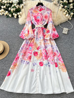 Vestido Longo com Cinto Betina