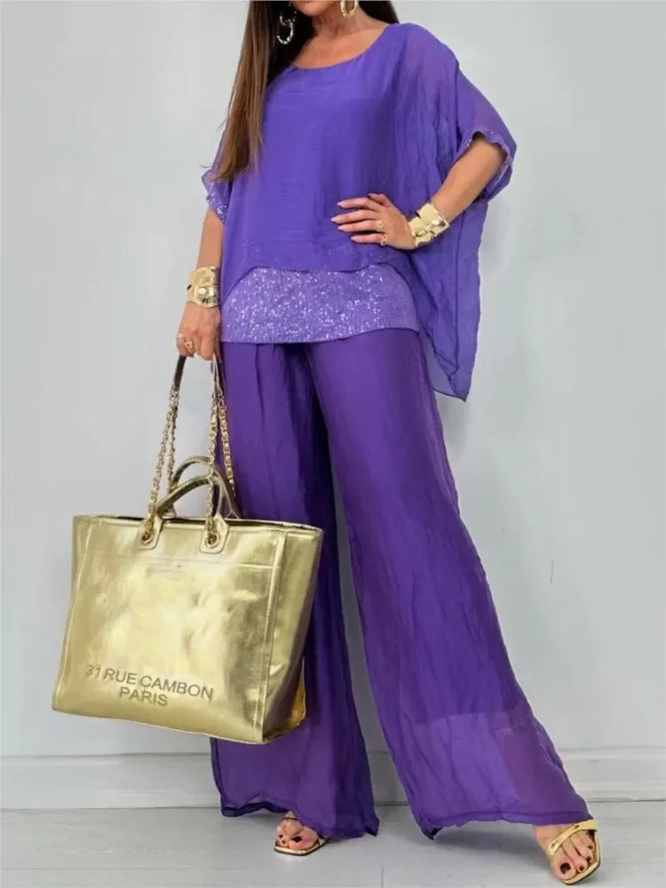 Conjunto Adriana | Conjunto Feminino com Estilo e Brilho Casual