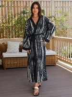 Kimono Luxo Preto e Branco