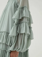 Vestido Boho Curto com Babados