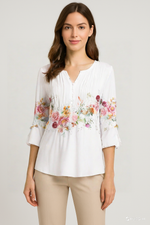 Blusa Manuela com Estampa Floral
