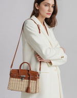 Bolsa de Palha e Couro Montaigne